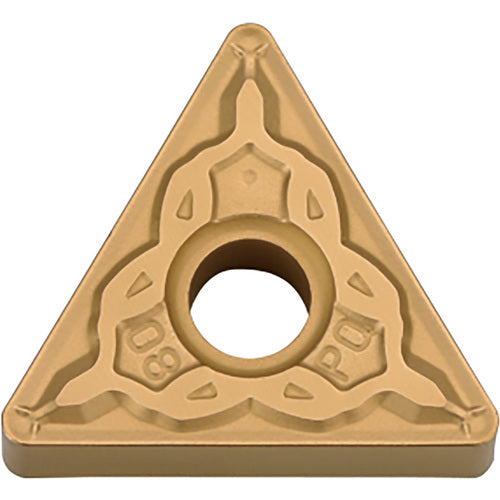 TNMG 331 PQ PV7010, 1/64″ Corner Radius, 3/16″ Thick, 3/8″ Inscribed Circle, TiCN (MEGACOAT), Triangle, Turning Indexable Insert - Exact Industrial Supply