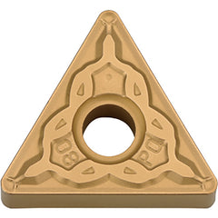 TNMG 332 PQ CA5525, 1/32″ Corner Radius, 3/16″ Thick, 3/8″ Inscribed Circle, TiCnulll2O3/TiN, Triangle, Turning Indexable Insert - Exact Industrial Supply
