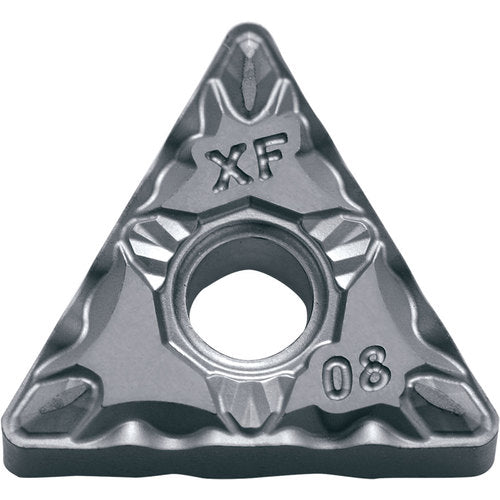 TNMG 332 XF PV7010, 1/32″ Corner Radius, 3/16″ Thick, 3/8″ Inscribed Circle, TiCN (MEGACOAT), Triangle, Turning Indexable Insert - Exact Industrial Supply