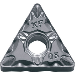 TNMG 331 XF PV7010, 1/64″ Corner Radius, 3/16″ Thick, 3/8″ Inscribed Circle, TiCN (MEGACOAT), Triangle, Turning Indexable Insert - Exact Industrial Supply