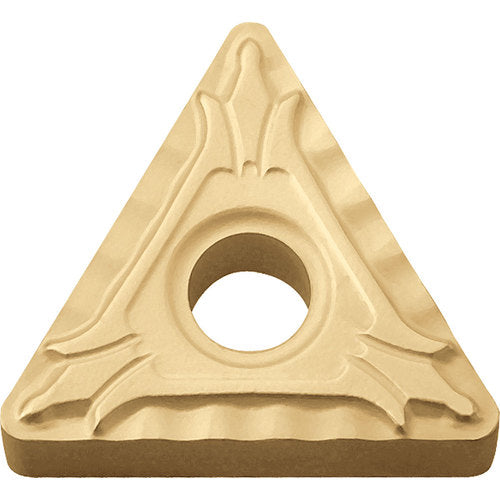 TNMG 331 XP CCX, 1/64″ Corner Radius, 3/16″ Thick, 3/8″ Inscribed Circle,  TiCl2O3/Tin, 60 Degree Triangle, Turning Indexable Insert