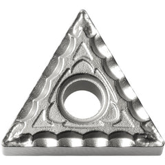 TNMG 332 XQ TN610, 1/32″ Corner Radius, 3/16″ Thick, 3/8″ Inscribed Circle, TiCN, Triangle, Turning Indexable Insert - Exact Industrial Supply
