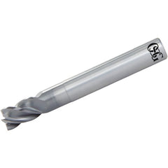 10 mm Dia. × 10 mm Shank × 15 mm DOC × 60 mm OAL, Carbide, Duarise, 9 Flute, Variable, Square, Solid End Mill - Exact Industrial Supply