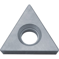TPGB 21502 KW10, 0.004″ Corner Radius, 3/32″ Thick, 1/4″ Inscribed Circle, WC/Co, 60 Degree Triangle, Turning Indexable Insert