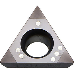 TPGB 321 KBN25M, 1/64″ Corner Radius, 1/8″ Thick, 3/8″ Inscribed Circle, MEGACOAT, 60 Degree Triangle, Turning Indexable Insert