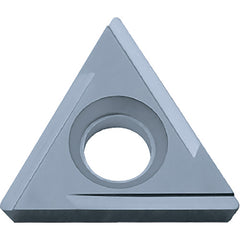 TPGH 221 Hard Steel PR1425, 1/64″ Corner Radius, 1/8″ Thick, 1/4″ Inscribed Circle, MEGACOAT NANO, Triangle, Turning Indexable Insert - Exact Industrial Supply