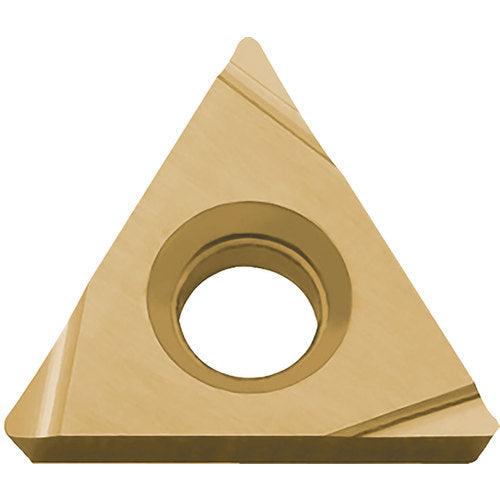 TPGH 221 PV710, 1/64″ Corner Radius, 1/8″ Thick, 1/4″ Inscribed Circle, TiCN (MEGACOAT NANO), 60 Degree Triangle, Turning Indexable Insert