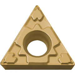 TPMT 221 GP CA025P, 1/64″ Corner Radius, 1/8″ Thick, 1/4″ Inscribed Circle, TiCl2O3/TiN, 60 Degree Triangle, Turning Indexable Insert