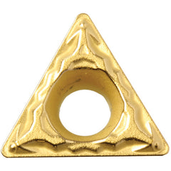 TPMT 222 PP TN610, 1/32″ Corner Radius, 1/8″ Thick, 1/4″ Inscribed Circle, TiCN, Triangle, Turning Indexable Insert - Exact Industrial Supply