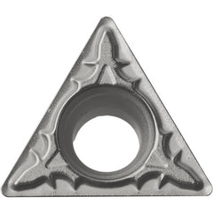 TPMT 221 XP TN620, 1/64″ Corner Radius, 1/8″ Thick, 1/4″ Inscribed Circle, TiCN, Triangle, Turning Indexable Insert - Exact Industrial Supply