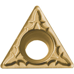TPMT 221 XP CA025P, 1/64″ Corner Radius, 1/8″ Thick, 1/4″ Inscribed Circle, TiCl2O3/TiN, 60 Degree Triangle, Turning Indexable Insert