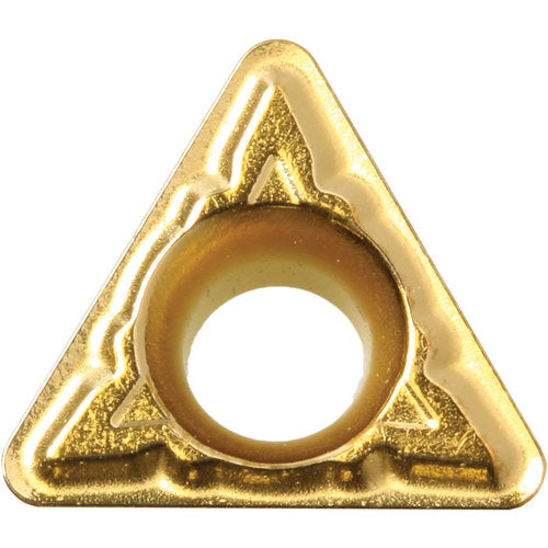 TPMT 221 XQ CA025P, 1/64″ Corner Radius, 1/8″ Thick, 1/4″ Inscribed Circle, TiCl2O3/TiN, 60 Degree Triangle, Turning Indexable Insert