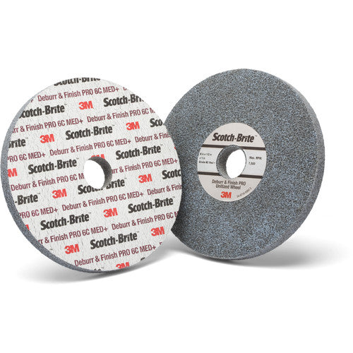 Scotch-Brite Deburr and Finish PRO Unitized Wheel DP-UW 8C Coarse+ 6″ × 1/2″ × 1/2″