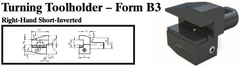 VDI Turning Toolholder - Form B3 (Right-Hand Short-Inverted) - Part #: CNC86 23.3020 - Eagle Tool & Supply