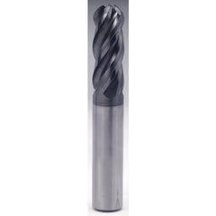 1″ × 1″ × 2 5/8″ × 5″ 4 Flute Square End Carbide End Mill-Plain Shank - Y-Coating - Exact Industrial Supply