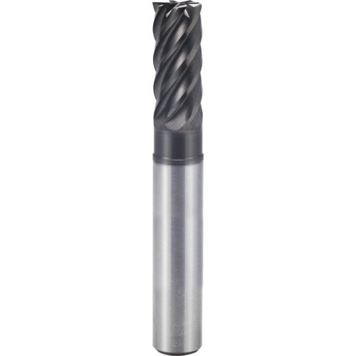 3/4″ × 3/4″ × 1 1/8″ × 4″ 6 Flute Square End Carbide End Mill-Plain Shank - Y-Coating - Exact Industrial Supply