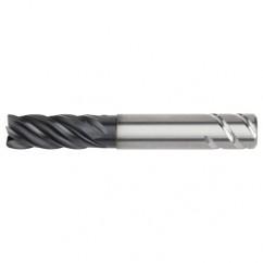 1x1x1-3/4x3-1/4x5-1/2 .030R 5FL Carbide End Mill-Weldon Shank-AlTiN - Eagle Tool & Supply