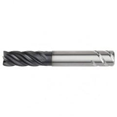 1x1x1-3/4x3-1/4x5-1/2 .030R 5FL Carbide End Mill-Weldon Shank-AlTiN - Eagle Tool & Supply