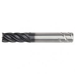 3/8x3/8x7/8x2-1/2 .015R 5FL Carbide End Mill-Round Shank-AlTiN - Eagle Tool & Supply
