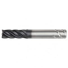 1/2x1/2x1-1/4x3 .120R 5FL Carbide End Mill-Round Shank-AlTiN - Eagle Tool & Supply