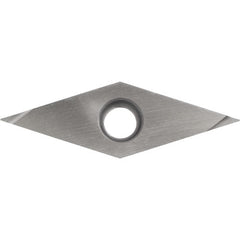 VBGT 2202 F KW10, 0.0039″ Corner Radius, 1/8″ Thick, 1/4″ Inscribed Circle, WC/Co, Diamond, Turning Indexable Insert - Exact Industrial Supply