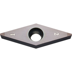 VBGW 221 MES KBN05M, 1/64″ Corner Radius, 1/8″ Thick, 1/4″ Inscribed Circle, MEGACOAT, Diamond, Turning Indexable Insert - Exact Industrial Supply