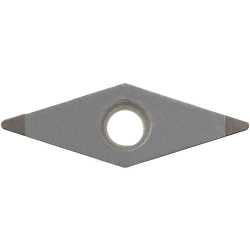 VBGW 221 ME KBN25M, 1/64″ Corner Radius, 1/8″ Thick, 1/4″ Inscribed Circle, MEGACOAT, Diamond, Turning Indexable Insert - Exact Industrial Supply