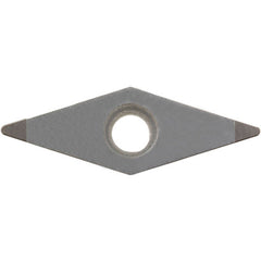 VBGW 3305 ME KBN10M, 0.0079″ Corner Radius, 3/16″ Thick, 3/8″ Inscribed Circle, MEGACOAT, Diamond, Turning Indexable Insert - Exact Industrial Supply