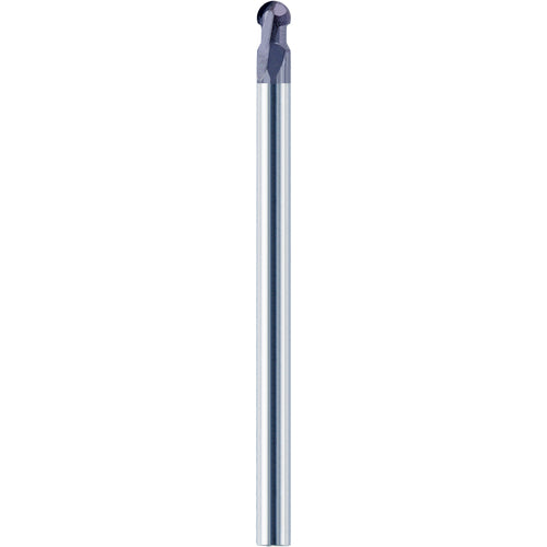 1/8″ Dia. × 1/8″ Shank × 0.2738″ DOC × 3 OAL, Carbide nACo, 2 Flute, Ballnose End Mill - Exact Industrial Supply