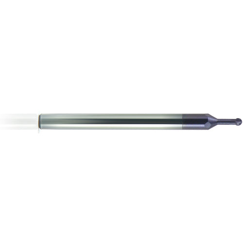 ‎1/16″ Dia. × 1/8″ Shank × 0.259″ DOC × 1-1/2 OAL, Carbide nACo, 4 Flute, Ballnose End Mill - Exact Industrial Supply