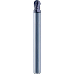 ‎1/4″ Dia. × 1/4″ Shank × 0.938″ DOC × 2-1/2 OAL, Carbide nACo, 4 Flute, Ballnose End Mill