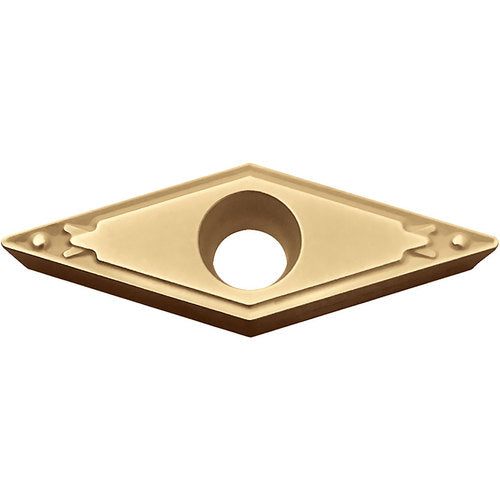 VBMT 332 HQ CA530, 1/32″ Corner Radius, 3/16″ Thick, 3/8″ Inscribed Circle, TiCl2O3/TiN, 35 Degree Diamond, Turning Indexable Insert