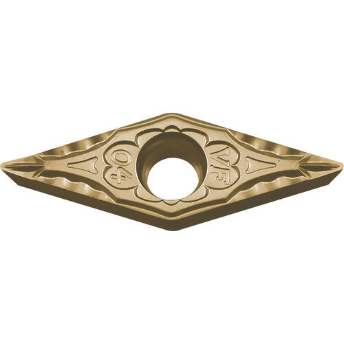VBMT 3305 VF CA530, 0.0079″ Corner Radius, 3/16″ Thick, 3/8″ Inscribed Circle, TiCnulll2O3/TiN, Diamond, Turning Indexable Insert - Exact Industrial Supply