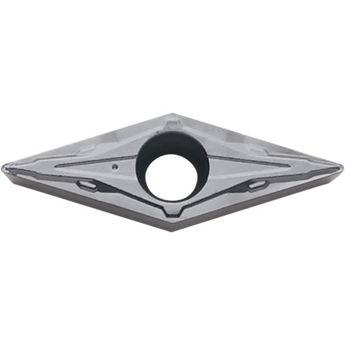 VCMT 15151 PP TN610, 1/64″ Corner Radius, 3/32″ Thick, 3/16″ Inscribed Circle, TiCN, Diamond, Turning Indexable Insert
