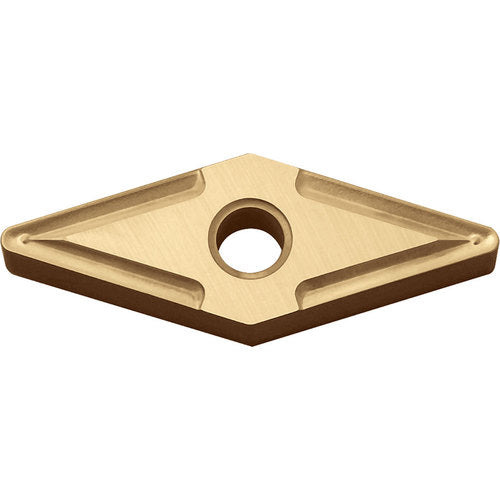 VNMG 331 PV90, 1/64″ Corner Radius, 3/16″ Thick, 3/8″ Inscribed Circle, TiN, 35 Degree Diamond, Turning Indexable Insert