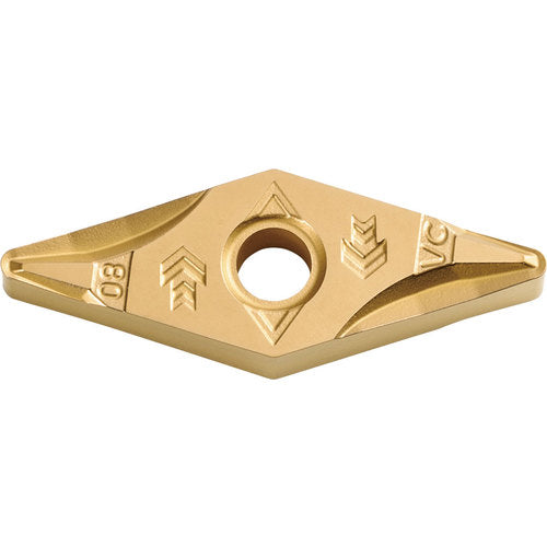VNMG 332 VC PV710, 1/32″ Corner Radius, 3/16″ Thick, 3/8″ Inscribed Circle, TiCN (MEGACOAT NANO), 35 Degree Diamond, Turning Indexable Insert