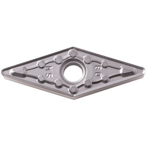 VNMG 331 MS PR005S, 1/64″ Corner Radius, 3/16″ Thick, 3/8″ Inscribed Circle, MEGACOAT HARD, Diamond, Turning Indexable Insert - Exact Industrial Supply