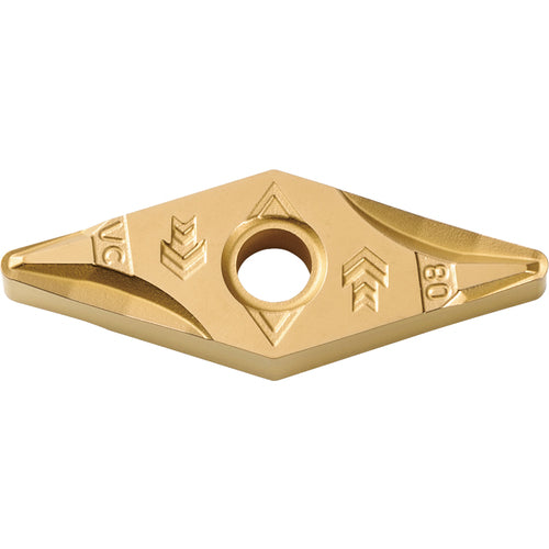 VNMG 331 VC CA515, 1/64″ Corner Radius, 3/16″ Thick, 3/8″ Inscribed Circle, TiCl2O3/TiN, 35 Degree Diamond, Turning Indexable Insert