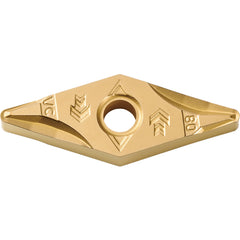 VNMG 331 VC CCX, 1/64″ Corner Radius, 3/16″ Thick, 3/8″ Inscribed Circle,  TiCl2O3/Tin, 35 Degree Diamond, Turning Indexable Insert