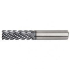 1/2x1/2x1-1/2x3-1/2 .060R 7FL Carbide End Mill-Round Shank-AlTiN - Eagle Tool & Supply