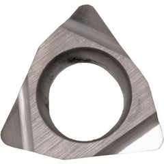 WBGT 15151 F TN60, 1/64″ Corner Radius, 3/32″ Thick, 3/16″ Inscribed Circle, TiCN/NbC, Trigon, Turning Indexable Insert - Exact Industrial Supply