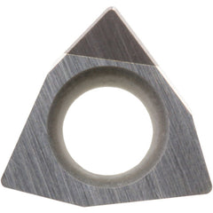 WBGW 1211 SE KBN25M, 1/64″ Corner Radius, 1/16″ Thick, 5/32″ Inscribed Circle, MEGACOAT, Trigon, Turning Indexable Insert - Exact Industrial Supply