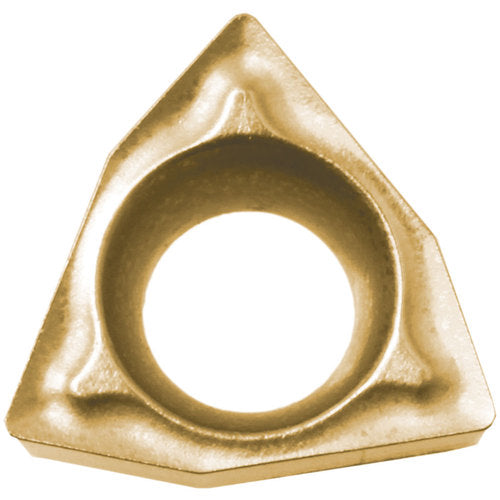 WBMT 151505 DP CCX, 0.008″ Corner Radius, 3/32″ Thick, 3/16″ Inscribed Circle,  TiCl2O3/Tin, 80 Degree Trigon, Turning Indexable Insert