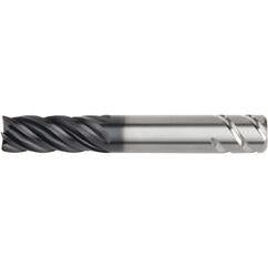 5/8x5/8x1-1/4x3-1/2 .120R 5FL Carbide End Mill-Round Shank-AlTiN - Eagle Tool & Supply