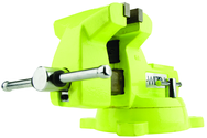 1550, High-Visibility Safety Vise, 5" Jaw Width, 5-1/4" Jaw Opening - Eagle Tool & Supply