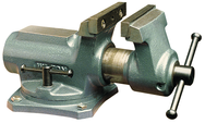 SBV-100, Super-Junior Vise, Swivel Base, 4" Jaw Width, 2-1/4" Jaw Opening - Eagle Tool & Supply