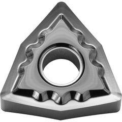 WNGG 432 AH KW10, 1/32″ Corner Radius, 3/16″ Thick, 1/2″ Inscribed Circle, WC/Co, Trigon, Turning Indexable Insert - Exact Industrial Supply