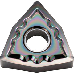 WNGG 432 AH PDL010, 1/32″ Corner Radius, 3/16″ Thick, 1/2″ Inscribed Circle, C, 80 Degree Trigon, Turning Indexable Insert