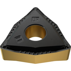 WNMG 432 UF YG3010, 1/32″ Corner Radius, 3/16″ Thick, 1/2″ Inscribed Circle, CVD, Trigon, Turning Indexable Insert