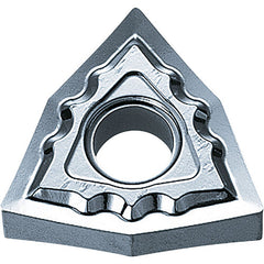 WNMG 432 AH KW10, 1/32″ Corner Radius, 3/16″ Thick, 1/2″ Inscribed Circle, WC/Co, Trigon, Turning Indexable Insert - Exact Industrial Supply